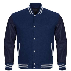 High Quality Custom Made Men's Varsity <b>Jacket</b> Stand Collar Embroidered Baseball Design for <b>Winter</b> Season Price - Product Image 5