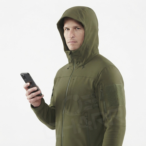 Veste coupe-vent imperméable de haute qualité, softshell, sport, extérieur, polyester, polaire, pluie, tactique, hiver, hardshell, chasse, coupe-vent - Product Image 2
