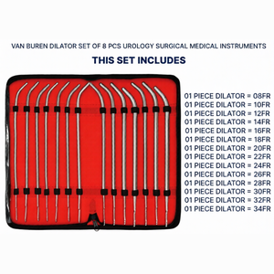 Juego de 14 Dilatadores Vaginales Van Buren, Kit de Instrumentos Quirúrgicos para Obstetricia, Ginecología y Urología, Acero Inoxidable de Grado Alemán, Reutilizables, Manuales - Product Image 2