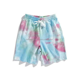 Shorts de survêtement unisexes en coton ultra doux et confortables avec cordon de serrage, motif tie-dye tendance, personnalisables - Fournisseur - Streetwear - Product Image 3