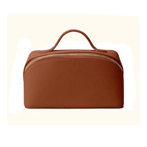 Estuche de Maquillaje de Piel Sintética PU, Plegable, Lavable, de Gran Capacidad, para Guardar Brochas de Maquillaje, para Viajes, con Cierre Personalizado - Product Image 1