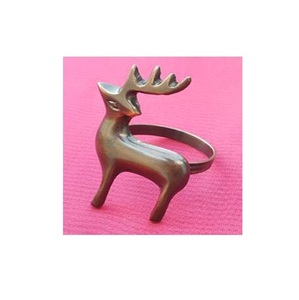 Modern Aluminum Reindeer Napkin Ring Eco-Friendly Durable Decorative Serviette Holder for Wedding Party <b>Table</b> Decor - Product Image 1