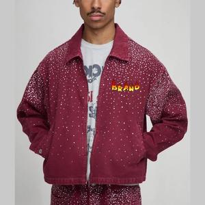 Denim Cotton Fabric <b>Jackets</b> Manufacturer Mens Jean Denim <b>Jacket</b> Denim coat for men Bomber Jeans <b>Jacket</b> - Product Image 1