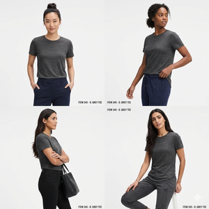 Haut de sport en coton tricoté pour femme, col rond, couleur unie, ample, respirant, anti-boulochage, idéal pour le yoga et le fitness estival - Product Image 2