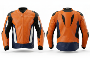 Hot Selling Cowhide Genuine Leather Motorcycle Jacket Breathable Protective Riding Jacket CE Armor Street Sport Biker Jacket - Product Image 4