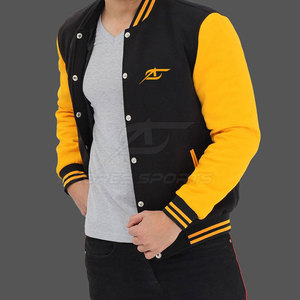 Blouson universitaire homme – Hiver, style athlétique classique et tendance, coupe ajustée, respirant, séchage rapide, écoresponsable, décontracté, manches longues, fermeture frontale - Product Image 6