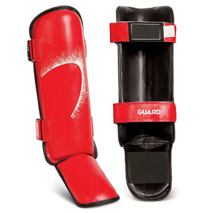 Protège-tibias de boxe légers avec protection contre les chocs, sangles réglables, pour entraînement, sparring et entraînement au kick - Product Image 1