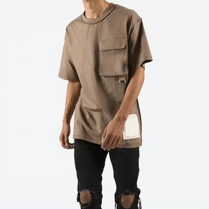Camiseta Casual Oversize de Alta Calidad para Hombre, Corte Cuadrado, Diseño Personalizado, Patrón Liso, Ecológica, Calidad Superior - Product Image 5