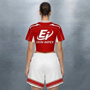 ชุดเสื้อบาสเก็ตบอลสีแดงขาวพร้อมโลโก้สั่งทำพิเศษ เสื้อคอวี กางเกงขาสั้น ผ้าตาข่ายระบายอากาศ ชุดทีมเหย้า/เยือน สำหรับผู้ชาย รับผลิตแบบ OEM โพลีเอสเตอร์ 100% - Product Image 4