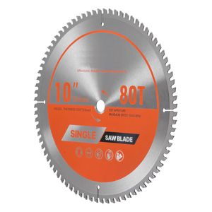 Lama per Sega Circolare da 10 Pollici con 80 Denti in Lega Affilati, Attacco da 5/8 Pollici per Taglio di Alluminio a Finitura Fine - Product Image 2