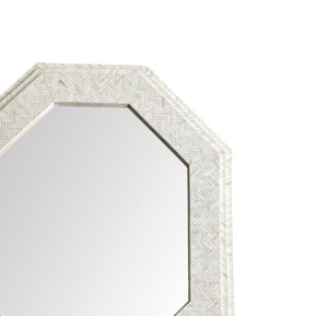 Miroir de vanité octogonal artisanal en nacre de qualité supérieure pour intérieur de salle de bain moderne - Product Image 4