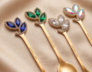 Luxury Leaf Design Handle <b>Coffee</b> And Tea <b>Spoons</b> In Stainless Steel With Elegant Finished Perfect For Hotel And Restaurant Use - Product Image 2