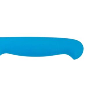 Cuchillos de Cocina con Hoja Plateada y Mango Azul, con Protector de Dedos, Empuñadura Ergonómica y Borde Largo y Estrecho para Cortar Carne y Preparar Alimentos - Product Image 6