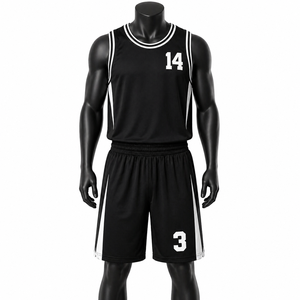Ensemble d'uniformes de basketball personnalisables pour adultes, respirant, grandes tailles, nouvelle conception, vêtements de sport imprimés OEM - Product Image 1