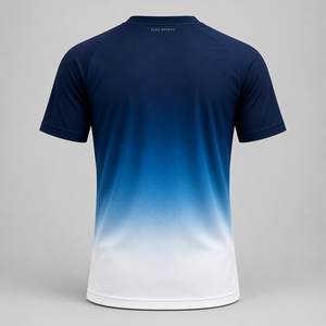 Camiseta de fútbol con cuello en V para hombre Alex Sports, manga corta, degradado negro y rojo, transpirable, jersey de fútbol con cuello en V para hombre, degradado - Product Image 6