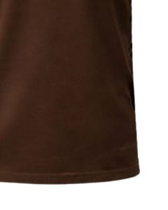 Polo de Algodón Marrón Personalizado para Hombre con Cuello y Puños en Contraste Beige, Corte Clásico, Casual, Verano, Suministro al por Mayor OEM - Product Image 6
