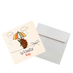 Tarjeta de Quilling Personalizada con Tema de Erizo, Tarjeta de Felicitación 3D Hecha a Mano, Fabricante ODM/OEM de Vietnam - Product Image 4