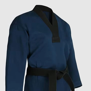 ชุดฝึกซ้อมเทควันโด WTF สำหรับมืออาชีพ แบบ unisex ผลิตจากโพลีเอสเตอร์ สวมใส่สบาย ทนทาน ปรับแต่งได้ เหมาะสำหรับการฝึกศิลปะการต่อสู้ - Product Image 3