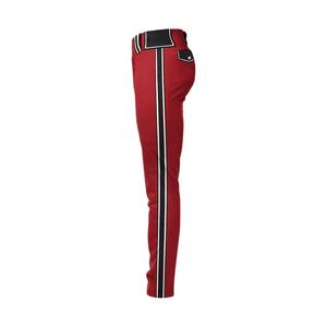 Pantalones de Béisbol para Hombre Adulto, Cierre de Botones, Bolsillos, Transpirables, de Secado Rápido, Talla Grande, Ropa Deportiva, Color Rojo, 100% Poliéster - Product Image 3