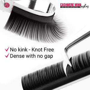 Extensions de cils CharmLash en gros, en fibres PBT de vison coréen, plateaux de cils à longueur unique et assortie, boucles durables - Product Image 1
