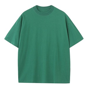 เสื้อยืดโอเวอร์ไซส์สีดำ แขนสั้น คอกลม ผ้าเรียบ สีพื้น สไตล์ลำลอง สตรีทแวร์ สำหรับผู้ชาย - Product Image 1