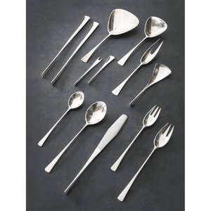 Ensemble de fourchettes couteau en acier, poignée unique, look moderne, couverts de haute qualité pour restaurant, mariage, maison hôtel - Product Image 3