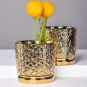 Jardinière Moderne en Métal pour Intérieur et Extérieur, Pot de Fleurs Décoratif, Conteneur pour Maison, Jardin, Balcon, Salon - Product Image 3