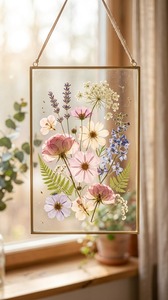 Custom Geometric Octagonal Metal Picture Frame Tabletop Brass Double Pane Glass Frame for <b>Pressed</b> <b>Flowers</b> & Wedding Table Number - Product Image 4