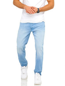 Nouveau Jean Ample à Jambes Larges pour Homme, Design Personnalisé, Respirant, Écologique, en Denim Délavé à l'Acide, Haute Qualité, 100% Coton, Taille Basse - Product Image 3