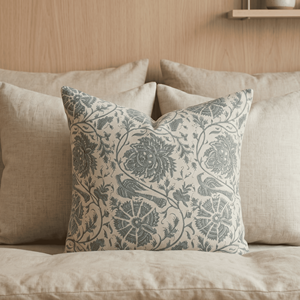Housse de coussin luxueuse en coton faite à la main avec fermeture éclair, motifs ethniques imprimés au bloc, style Moghol, 20x20, provenant d'un grossiste indien - Product Image 5