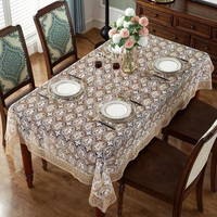 Nappe en dentelle soluble dans l'eau, broderie florale ajourée, couvre-table à franges festonnées pour mariage, banquet, décoration intérieure
