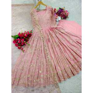 Robe de soirée de créateur élégante Pent and Beautiful Dupatta pour les fêtes - Product Image 5