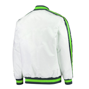Unisex Wool <b>Leather</b> Sleeve Varsity Bomber <b>Jacket</b> Streetwear <b>Winter</b> Windproof Eco-Friendly High Quality Wholesale - Product Image 4