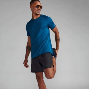 Camiseta Deportiva Blanca Lisa para Hombre, Transpirable, de Secado Rápido, para Gimnasio, Entrenamiento, Fitness, Running, Manga Corta - Product Image 3