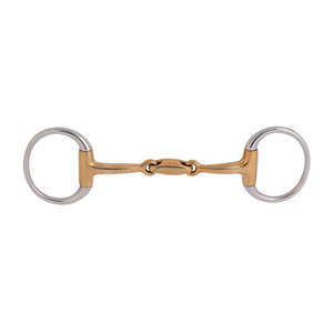 Mors anglais à double articulation en acier inoxydable pour cheval, durable et confortable, pour l'entraînement équestre, mors de dressage professionnel HASHIR - Product Image 3