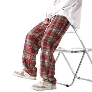 Pantalon de pyjama en flanelle à carreaux classiques pour hommes, taille plus, décontracté, chaud et élégant pour les nuits d'hiver - Product Image 2