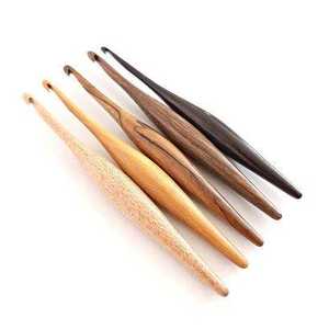 Natural Wooden <b>Crochet</b> <b>Hooks</b> Set for Knitting Sewing and Needlework Craft Supplies - Product Image 5