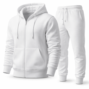 Wholesale Custom <b>Zip</b> <b>Up</b> Hoodie and Sweatpants Set for Bulk Orders - Manufacturer Direct - Product Image 3