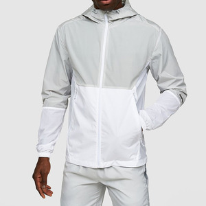 เสื้อแจ็คเก็ตผู้ชายสีขาวแบบมีฮู้ด ผ้า softshell กันน้ำ ซิปแบบรูด ทรงปกติ ใส่ได้ทุกฤดู เหมาะสำหรับกิจกรรมกลางแจ้ง - Product Image 4