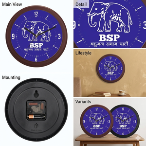 Reloj de Pared con Impresión Digital Personalizada de Retrato de Político Indio, Decoración de Oficina Premium, Reloj para el Día de la Madre o Graduación - Product Image 3