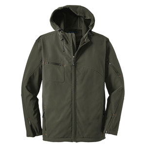 Men's Outdoor Waterproof Softshell Hooded Jacket Fleece Windbreaker for Hiking & Camping Windproof Winter <b>Coat</b> <b>Zipper</b> Closure - Product Image 1