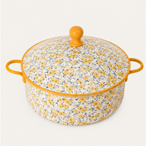 Ensemble de casseroles isothermes en acier inoxydable à motifs floraux de luxe, réchaud alimentaire décoratif avec couvercle pour buffet et hôtel - Product Image 1