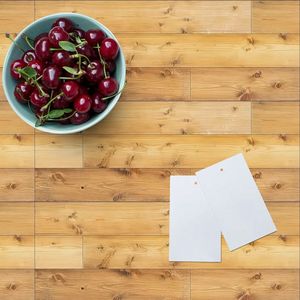 Pegatinas de suelo de vinilo de grano autoadhesivas duraderas de 10 piezas, calcomanías de azulejos impermeables sin aceite para Decoración de cocina - Product Image 3