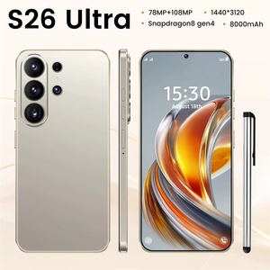 สมาร์ทโฟน S26 Ultra 5G คุณภาพสูง ปลดล็อคแล้ว หน่วยความจำ 16GB+1TB หน้าจอ HD ขนาดใหญ่ 7.3 นิ้ว แบตเตอรี่ 8000mAh พร้อมปากกาสไตลัสในตัว - Product Image 1