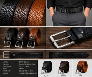 Direct Factory Supply Premium Leather Belt Manufacturer with Custom Size Custom Color and Private Label Service At Best Price - Product Image 2