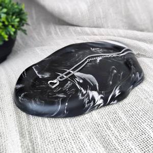 Plateau de service décoratif en pierre naturelle, marbre zèbre noir, forme irrégulière, moderne, résistant au feu, garantie 5 ans, pour cuisine et salle à manger - Product Image 2