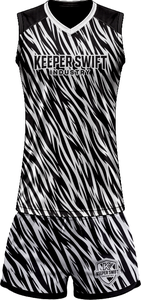 Tenue de volley-ball SpikeStorm Pro AeroSpike Elite, kit de volley-ball ThunderHit Premium, 100 % polyester, impression par sublimation intégrale - Product Image 2