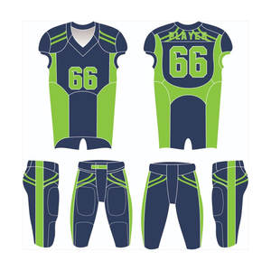 Tenue de football américain sublimée avec logo personnalisé, vêtements de sport, design sur mesure, logo fabriqué, 100 % polyester, vêtements de football américain - Product Image 1