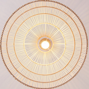 Lámpara de Techo de Ratán con Diseño Tejido a Mano, Material Natural y Efecto de Iluminación Cálida para Decoración de Interiores y Espacios del Hogar - Product Image 5