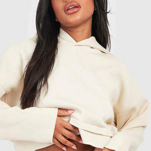 Sudadera Corta Personalizada para Mujer, Sudadera Casual con Capucha, Sudadera Oversize para Mujer - Product Image 6